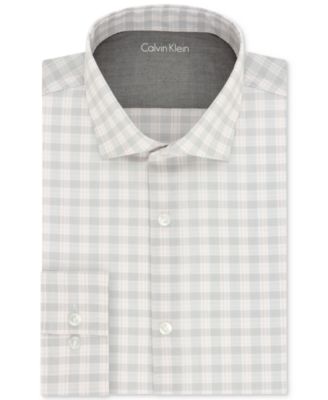 Calvin Klein Men's X Extra-Slim Fit Stretch Performance Melon Check ...