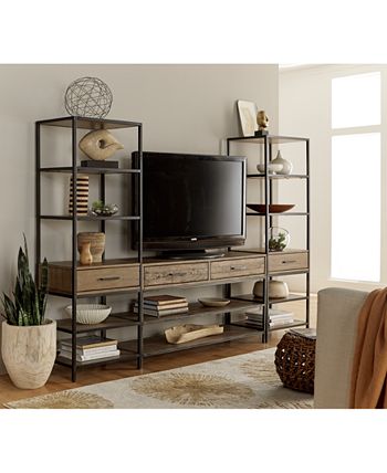 Furniture - Gatlin Entertainment 3-Pc. Wall Unit (TV Stand & 2 Piers), Only at Macy's