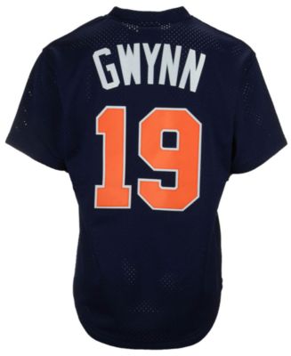Men's San Diego Padres Tony Gwynn Mitchell & Ness Orange Cooperstown  Collection Mesh Batting Practice Jersey