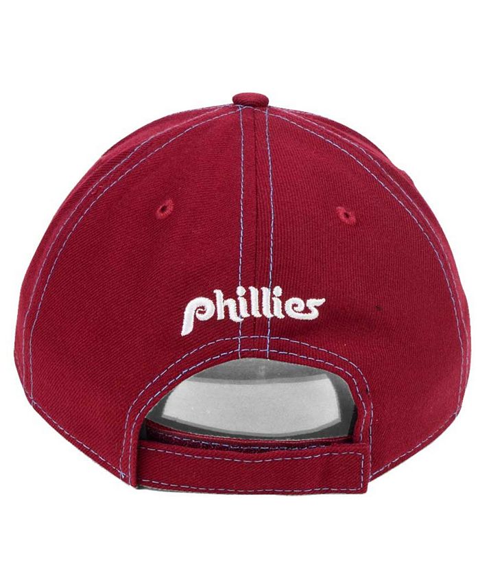 Philadelphia Phillies 9Forty A-Frame Moleskin Maroon Tan Snapback