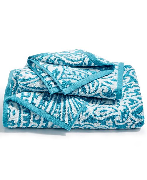 Charter Club Elite Cotton Fashion Paisley Bath Towel, Created for Macy