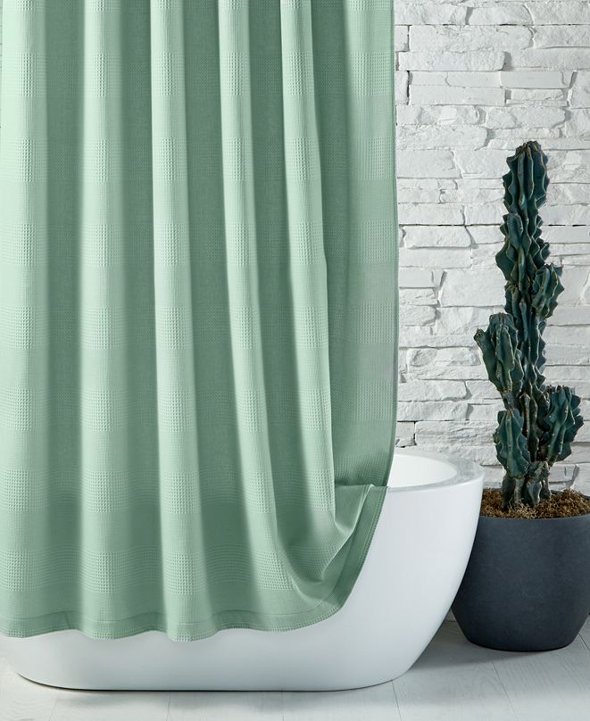 Hotel Collection CLOSEOUT! Waffle 72" x 72" Shower Curtain & Reviews