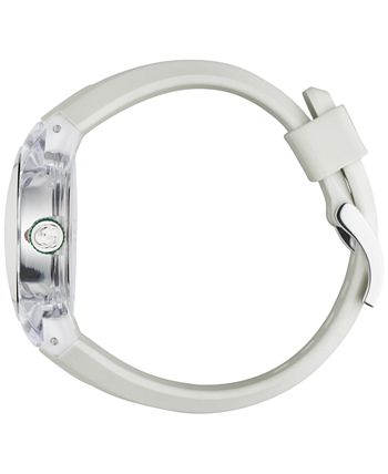 Gucci Sync Unisex Swiss White Striped Rubber Strap Watch 36mm