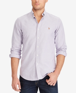 POLO RALPH LAUREN MEN'S STANDARD FIT COTTON SHIRT
