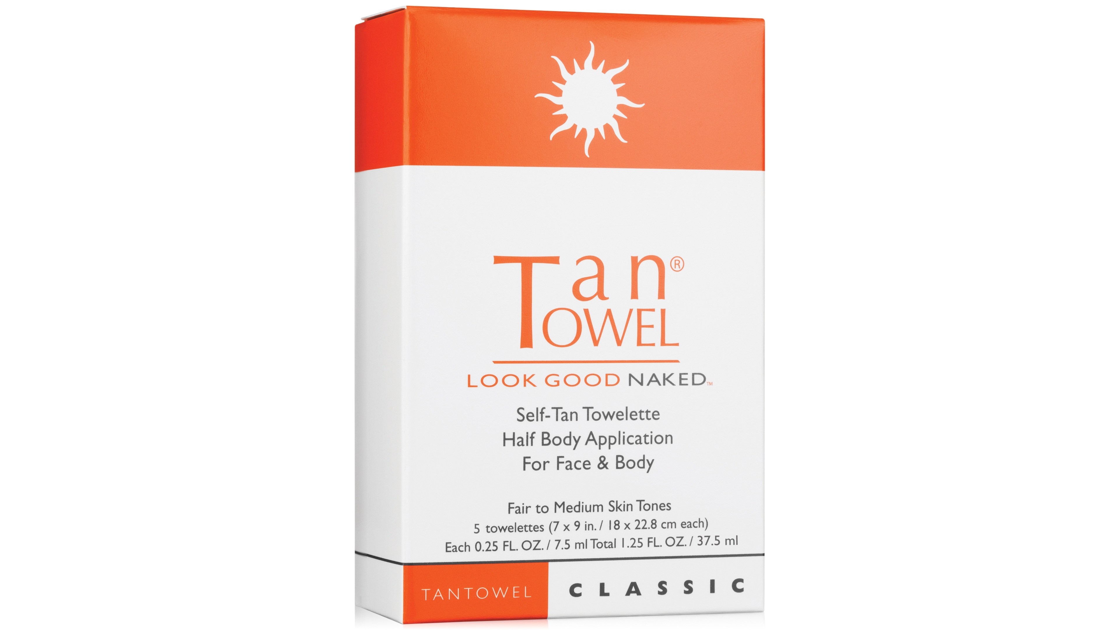 TanTowel Half Body Classic Self-Tan Towelette, 5-Pk.