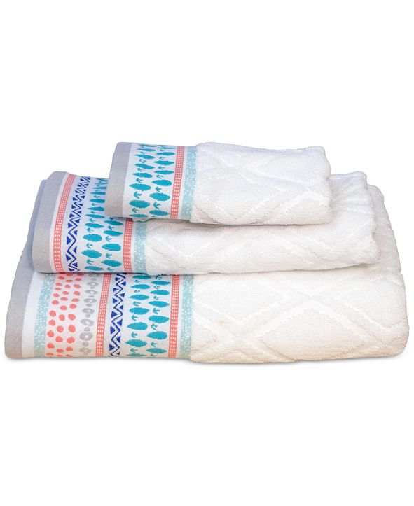 Bardwil Dena Home Boho Cotton Jacquard Bath Towel & Reviews Bath