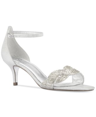 adrianna papell silver shoes