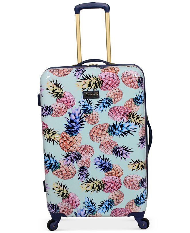 Jessica Simpson Pineapple Hardside 25" Spinner Suitcase & Reviews Luggage Macy's