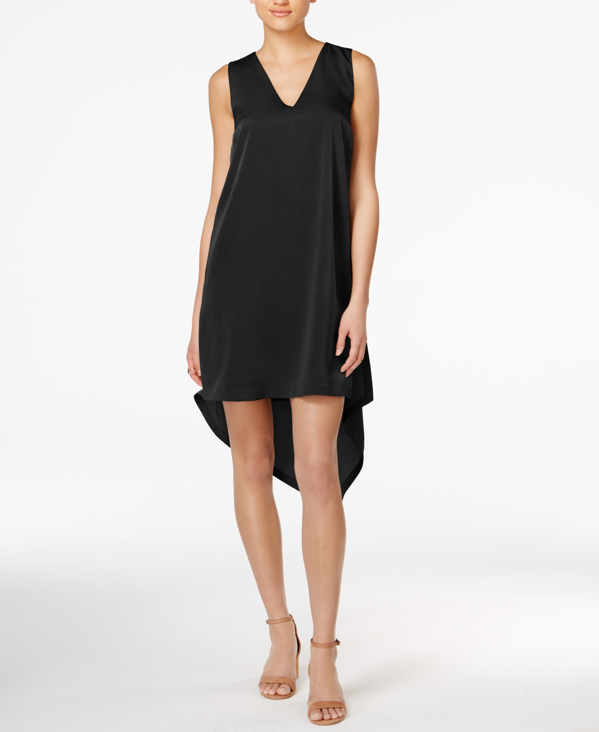 Asymmetrical shift dress deals