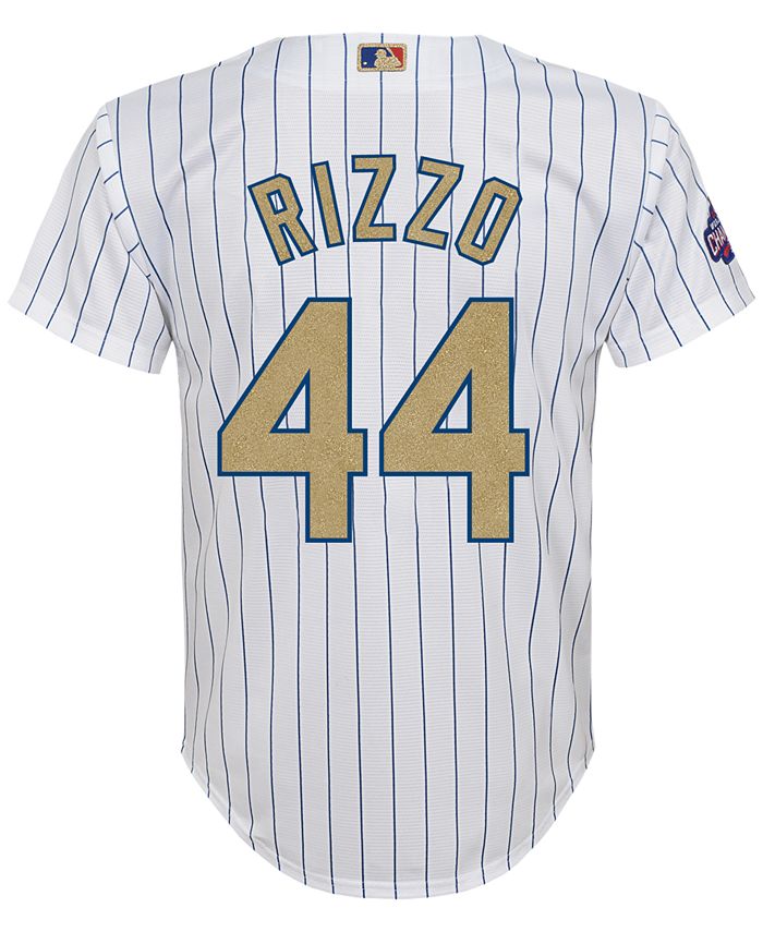 Majestic Anthony Rizzo Chicago Cubs World Series Gold Player Replica CB  Jersey, Big Boys (8-20) - Macy's