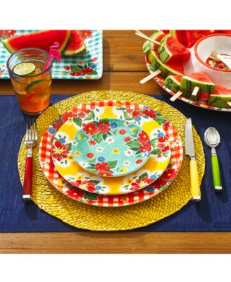 Fiesta Temptation 16-Pc Set with Caddy, Service for 4