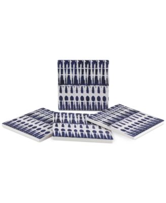 Thirstystone Blue Dye IV 4-Pc. Coaster Set - Macy's