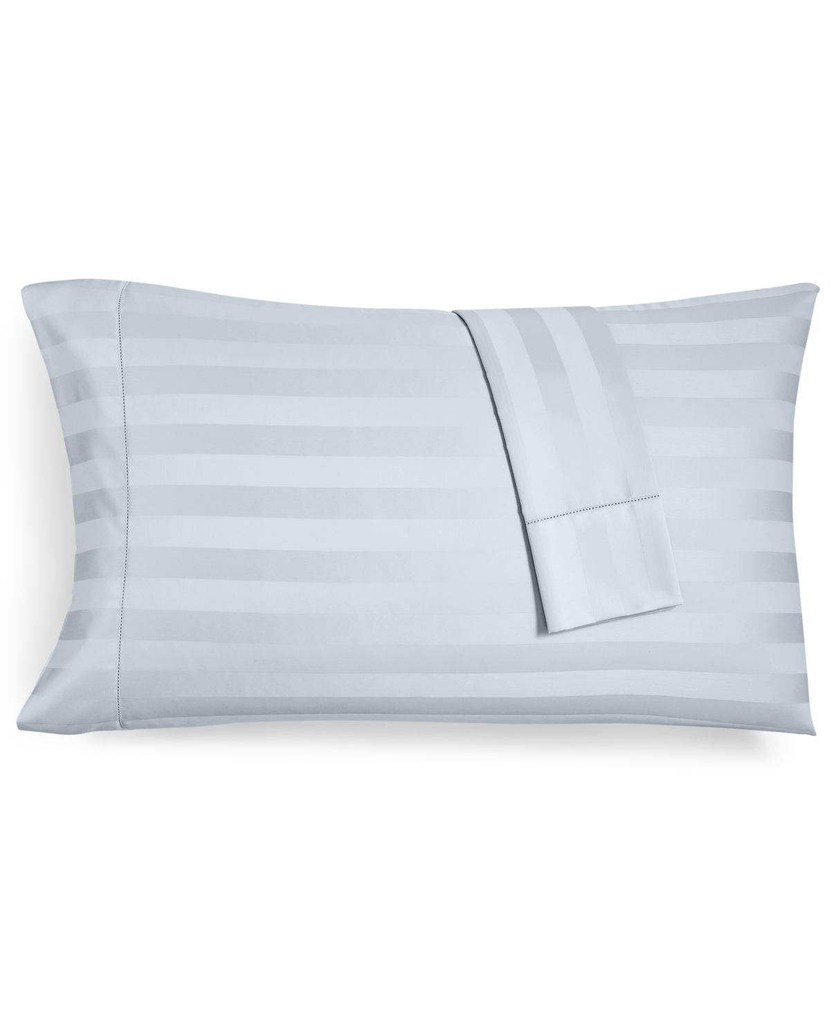 Shop Charter Club Damask 1.5" Stripe 550 Thread Count 100% Cotton Pillowcase Pair, King, Created For Macy's In Vapor