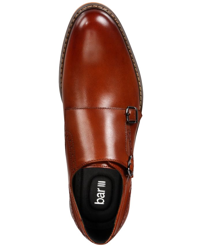 Bar III Men�s Jesse Leather MonkStrap Oxfords, Created