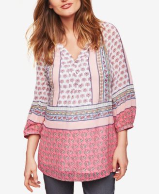 Motherhood Maternity - Maternity Mixed-Print Blouse
