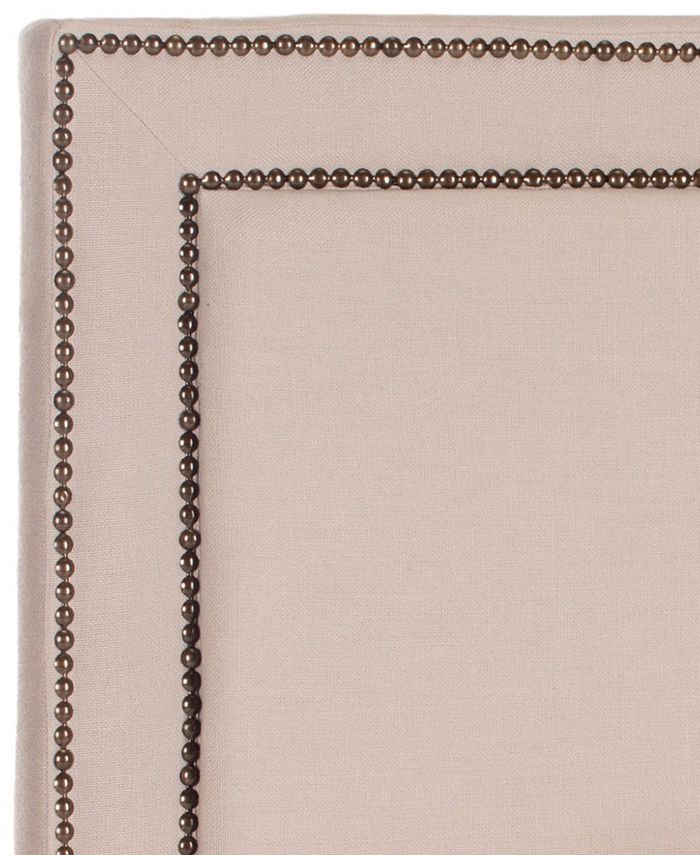 Safavieh - Corry Full Brass Nail Headboard, Quick Ship