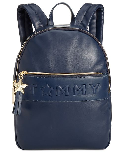 Tommy Hilfiger Logo Story Smooth Small Backpack & Reviews ...