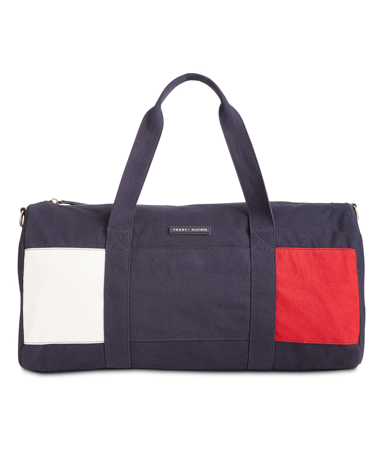 Tommy Hilfiger Flag Duffle Bag In Navy,gold