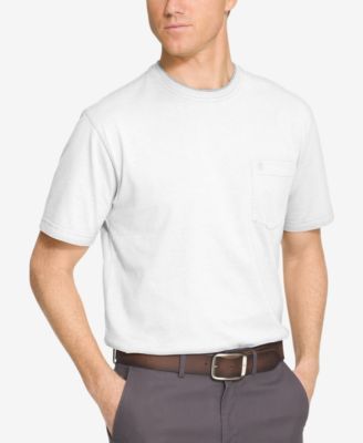 izod men's doubler crew neck solid short sleeve tee