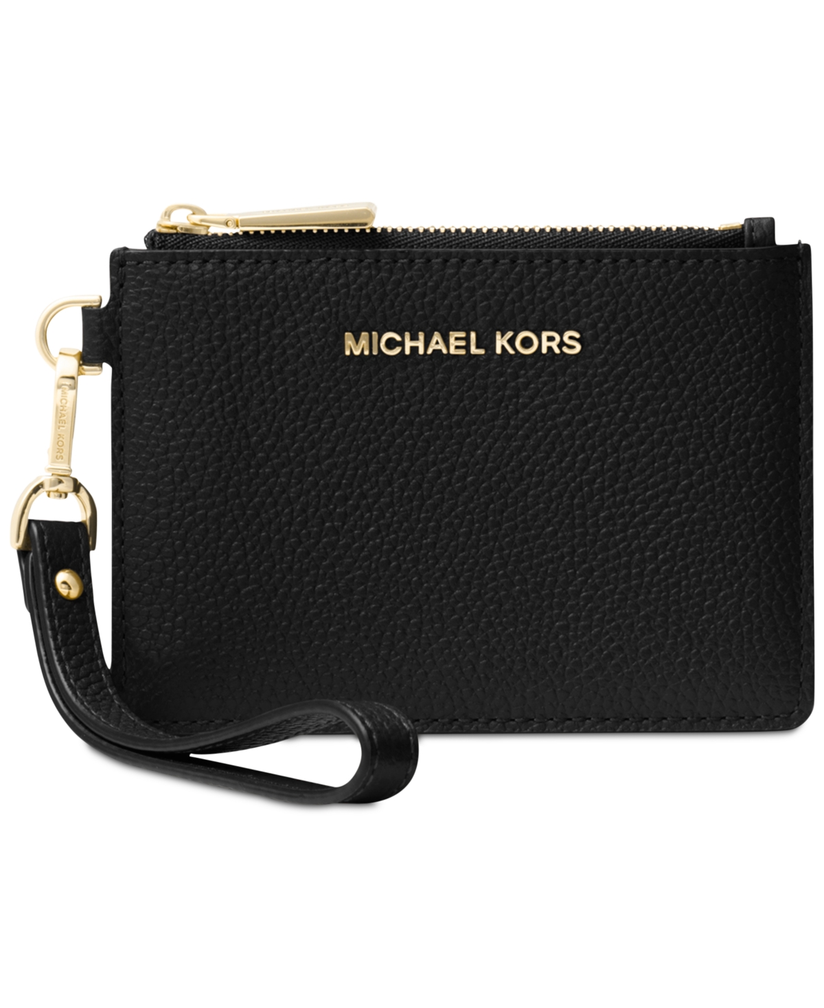 Michael Michael Kors Leather Jet Set Coin Purse -Gold
