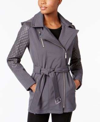 michael michael kors petite asymmetrical coat