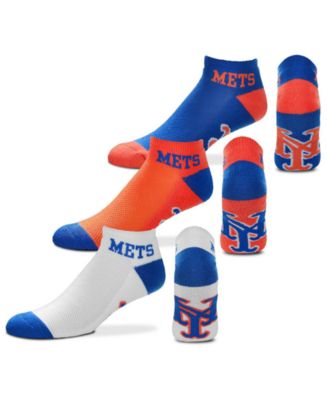 For Bare Feet New York Mets 3pack Money No Show Socks - Macy's
