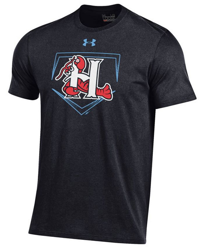 Under Armour Men's Hickory Crawdads At Home Logo Charged Cotton T-Shirt ...