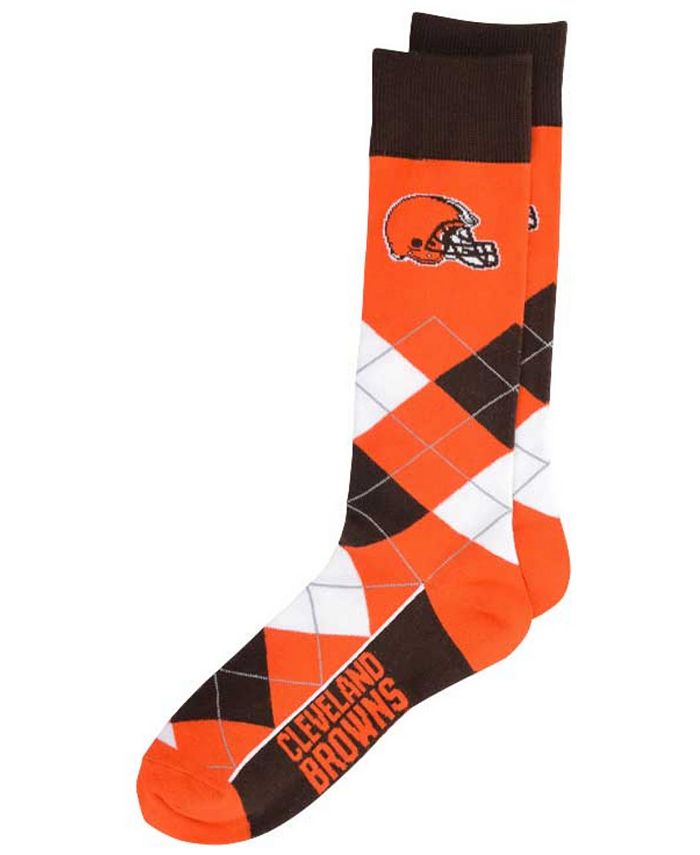 For Bare Feet Cleveland Browns Argyle Dress Socks - Macy's