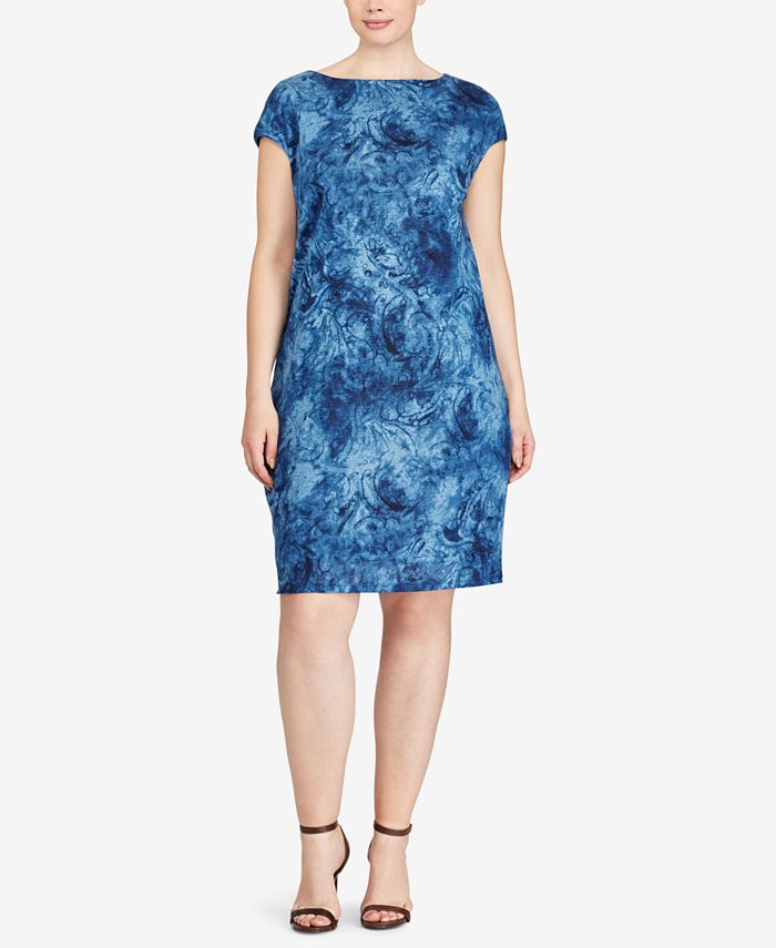 Lauren Ralph Lauren Plus Size Printed Shift Dress Macy's