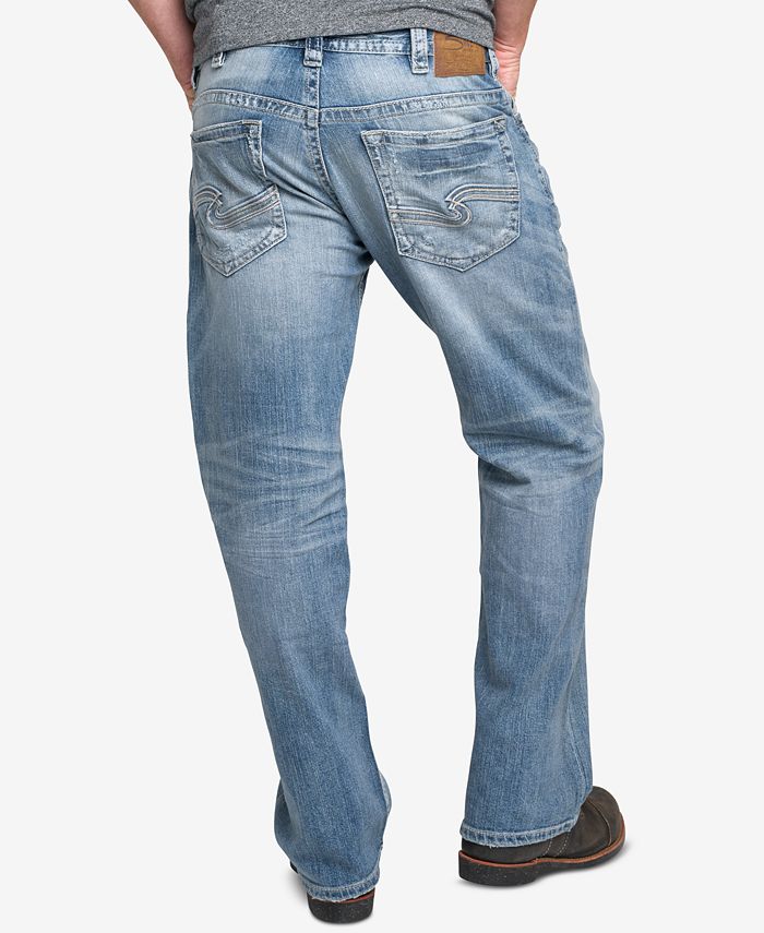 Silver Jeans Co. Men's Gordie Loose Fit Straight Stretch Jeans