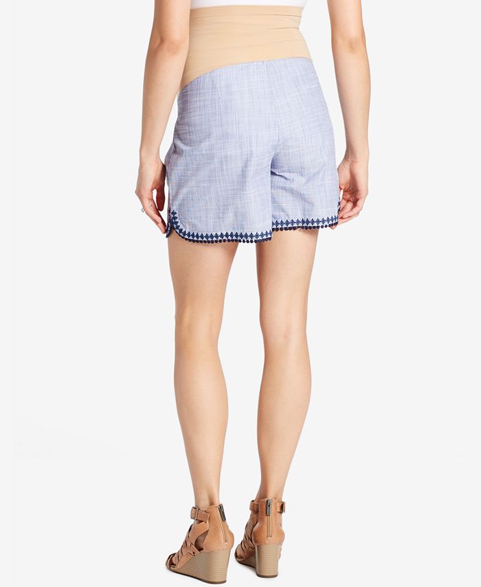 Jessica Simpson Maternity Embroidered Shorts Macy's