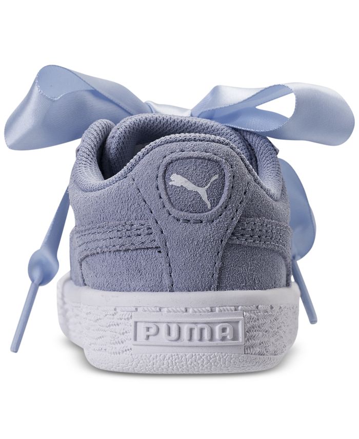 Puma Toddler Girls' Suede Heart Casual Sneakers from Finish Line