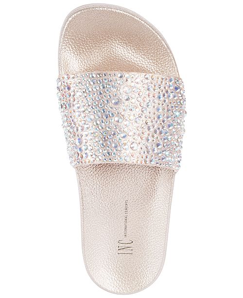 INC International Concepts I.N.C. Women's Peymin Pool Slides, Created for Macy's & Reviews