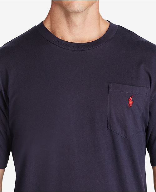 Polo Ralph Lauren Men S Big Tall Crew Neck Pocket T Shirt