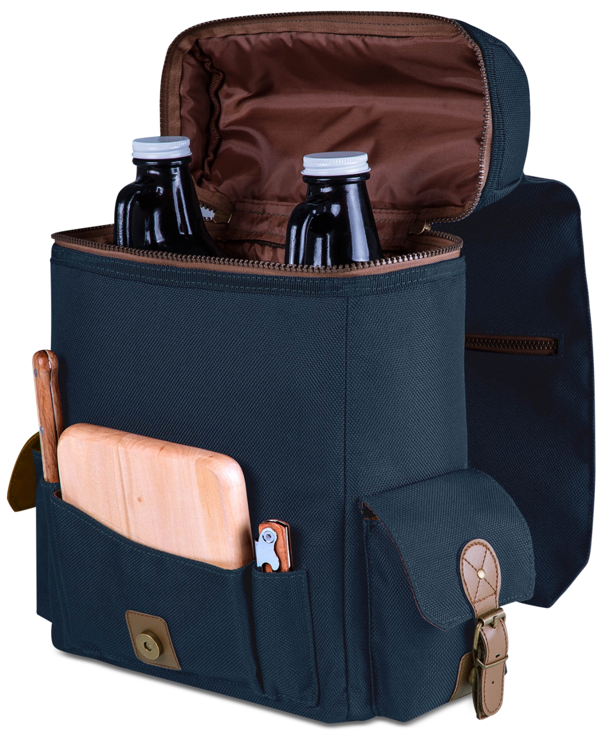 Legacy by Picnic TimeMoreno 3-Bottle Wine & Cheese Tote - Navy