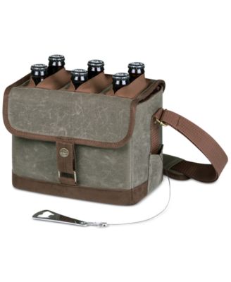 Legacy&reg; by Khaki Green & Brown Beer Caddy Cooler Tote with Opener