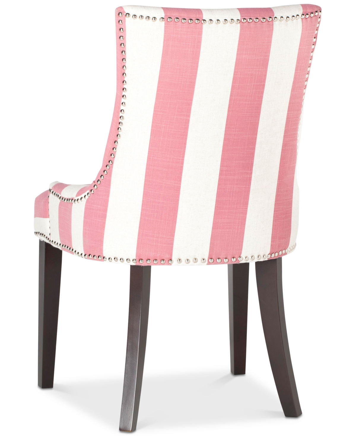 Lester Awning Stripes Dining Chair (Set Of 2) - Pink and White