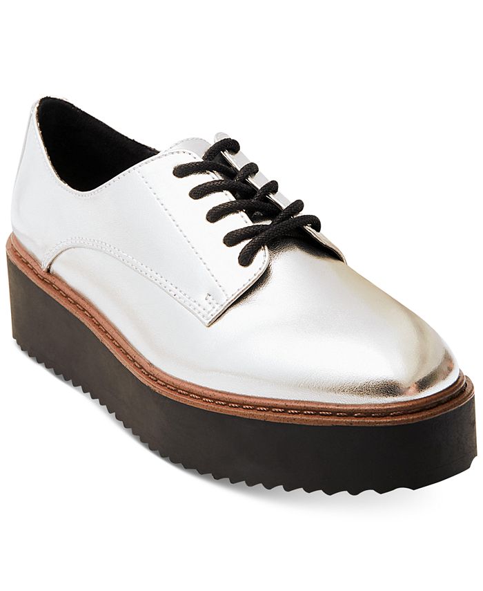 Madden girl sales written platform oxfords