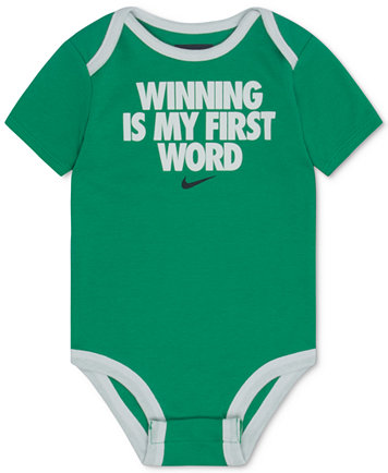 Nike Winning Is My First Word Cotton Bodysuit, Baby Boys (0-24 ... Winning Is My First Word Cotton Bodysuit, Baby Boys (0-24 months)