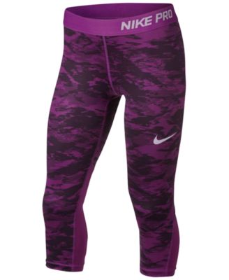 purple nike pro leggings