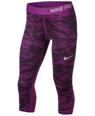 Nike Pro Sparkle Capri Leggings - Macy's