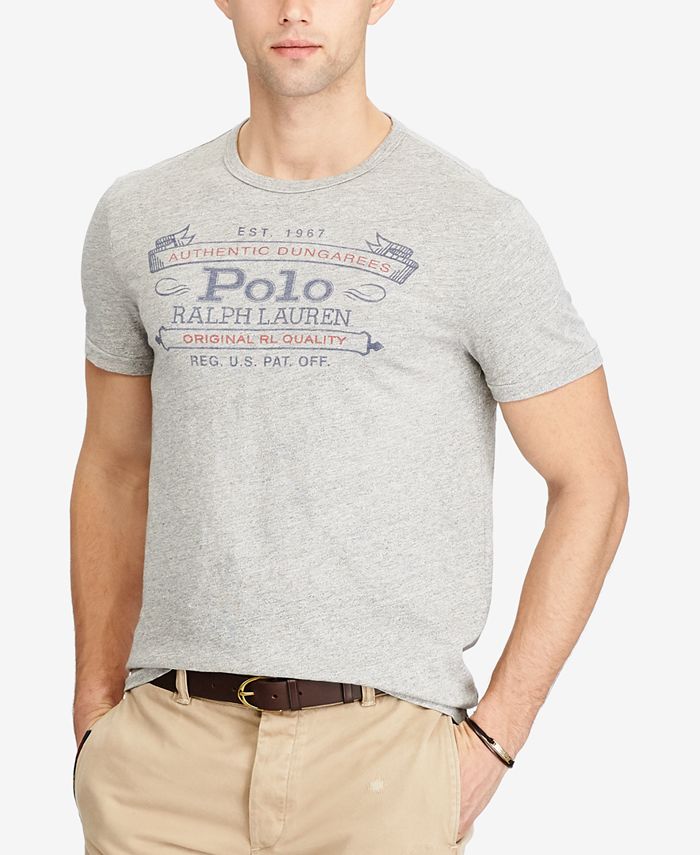 Polo Ralph Lauren Men's Custom Slim Fit Graphic Cotton T-Shirt - Macy's