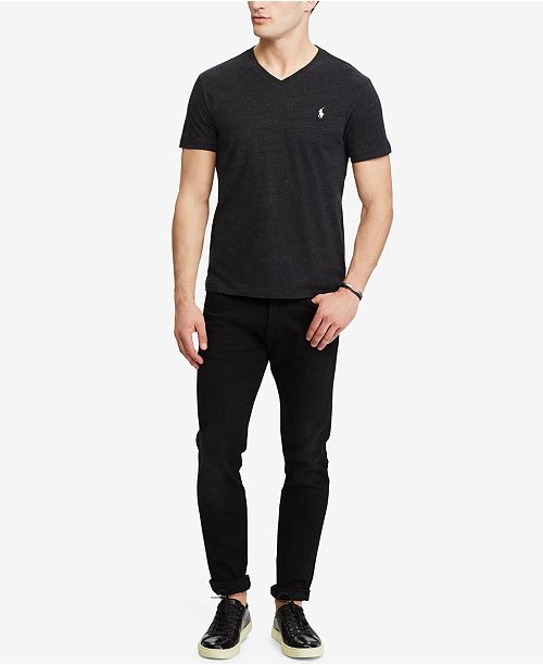Polo Ralph Lauren Men's Classic-Fit V Neck T-Shirt - T-Shirts - Men ...