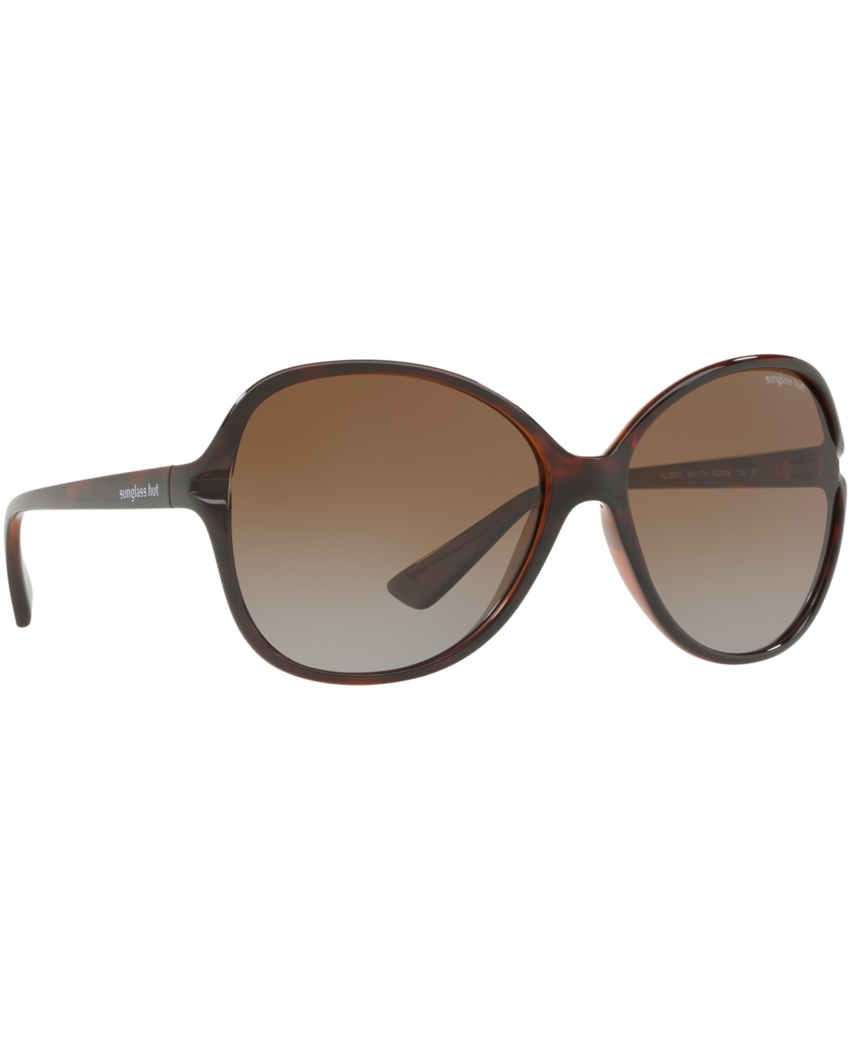 Sunglass Hut Collection Polarized Sunglasses , HU2001 60 -BROWN POLARIZED