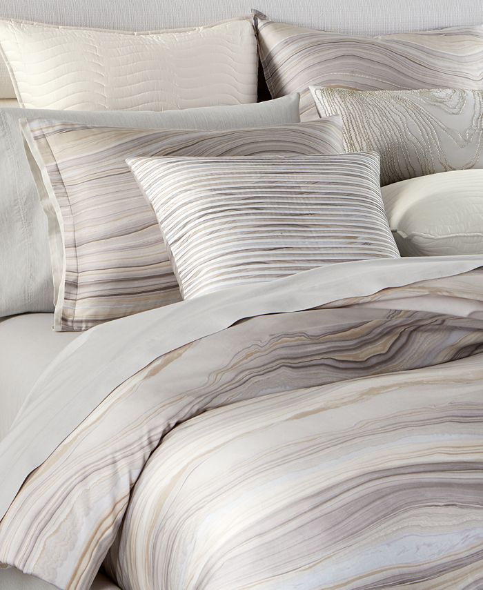 Hotel Collection Agate Pima Cotton King Duvet Cover, Created for Macy's ...