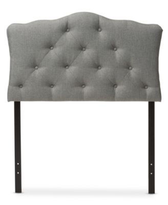 Furniture - Rita Button-Tufted Scalloped Twin Headboard, Quick Ship