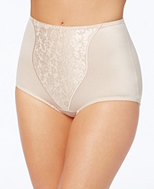 Women's Light Tummy-Control Lace Support 2pk Brief Underwear X372