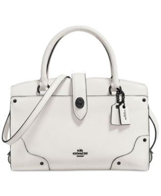 COACH Mercer Satchel 24 in Grain Leather Macy s