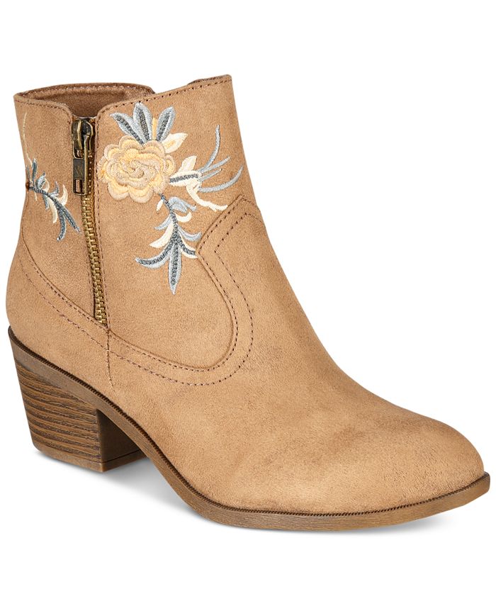 Lucky Brand Women's Basel Leather Booties - Macy's