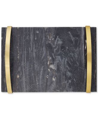 Hotel Collection - Modern Marble Tray with Handles